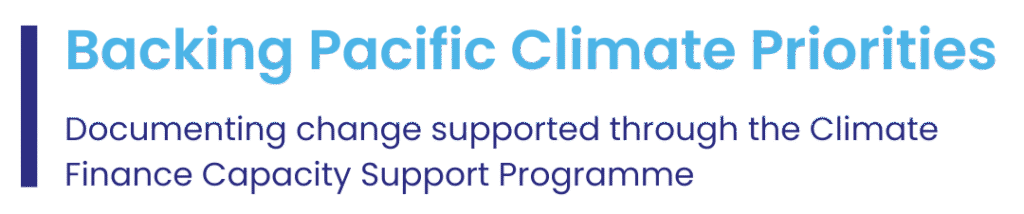 Backing Pacific Climate Priorities